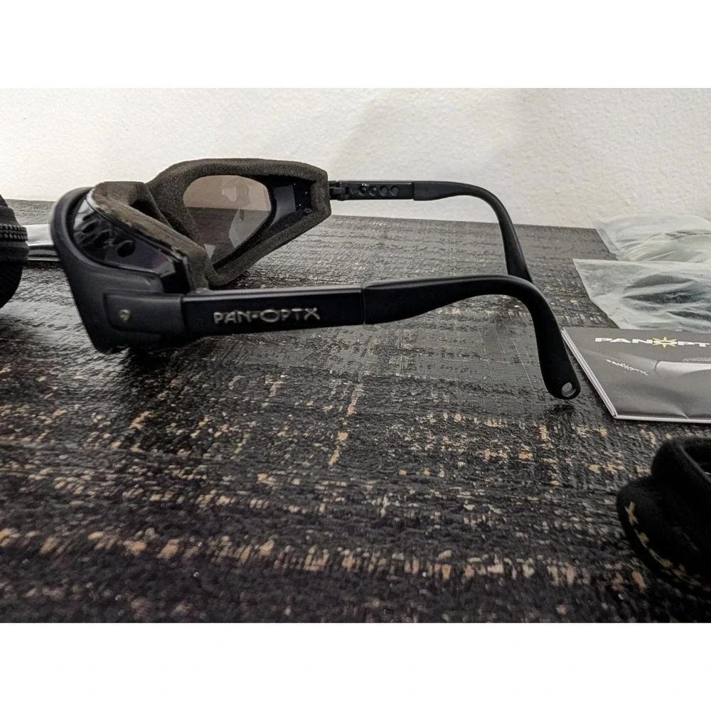 PANOPTX Raptor Black Plastic frames Goggles Protective Glasses With Case